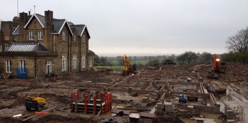 The foundations are now complete for the new build, 53-bed dementia care unit.